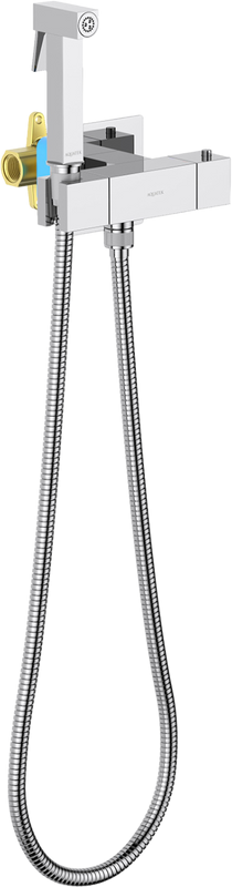 Гигиенический душ AQUATEK Либра AQ1028CR со смесителем, С ВНУТРЕННЕЙ ЧАСТЬЮ, хром