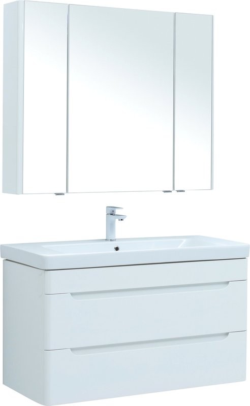 Тумба с раковиной Aquanet София 105 2 ящика