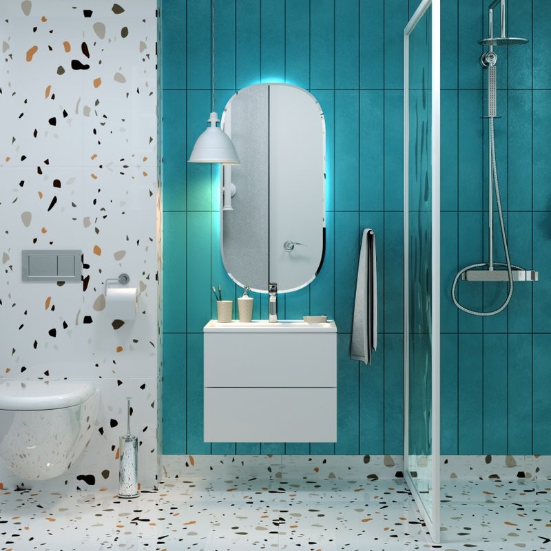 Тумба с раковиной Marka One Elena 60 push