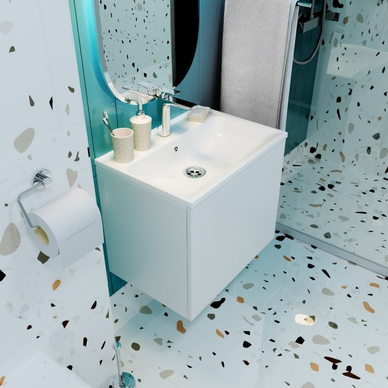 Тумба с раковиной Marka One Elena 60 push