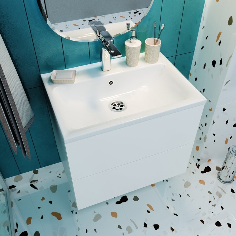 Тумба с раковиной Marka One Elena 60 push