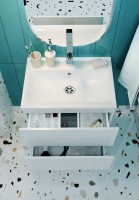 Тумба с раковиной Marka One Elena 60 push Тумба с раковиной Marka One Elena 60 push