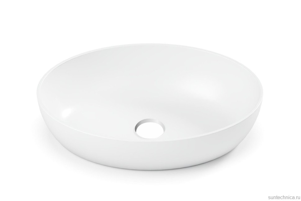 Накладная раковина Belux Турин 54 глянцевая белая, овальная