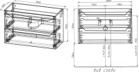 Тумба с раковиной Style Line Марелла 90 подвесная, белый глянец