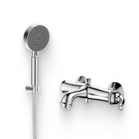 Душевой комплект Смеситель BelBagno Tiffani TIF-VASM-CRM + Гарнитур BB-DFS-5-CRM