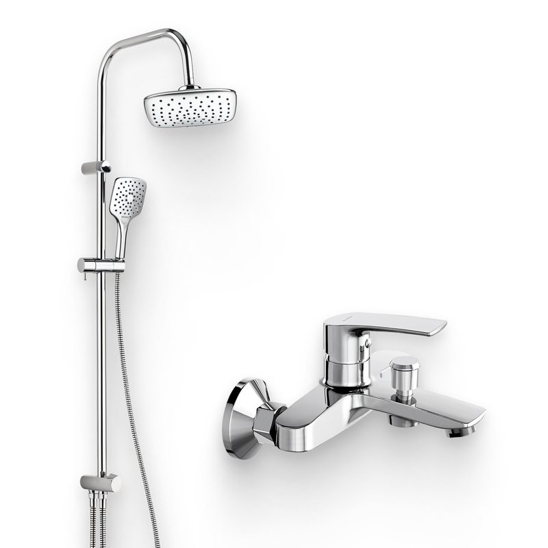 Душевой комплект Смеситель Damixa Eclipse 481000000 + Стойка 931000000