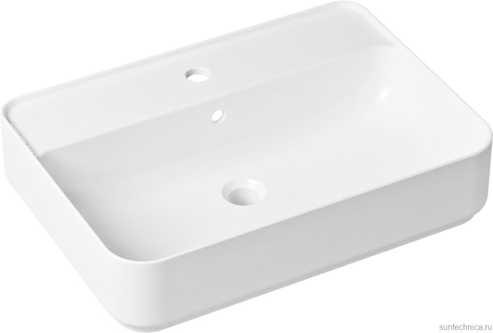 Комплект Накладная раковина Lavinia Boho Bathroom Sink Slim 33311008 + Донный клапан Wellsee Drainage System 182140000 матовый черный + Сифон 182105000 матовый черный