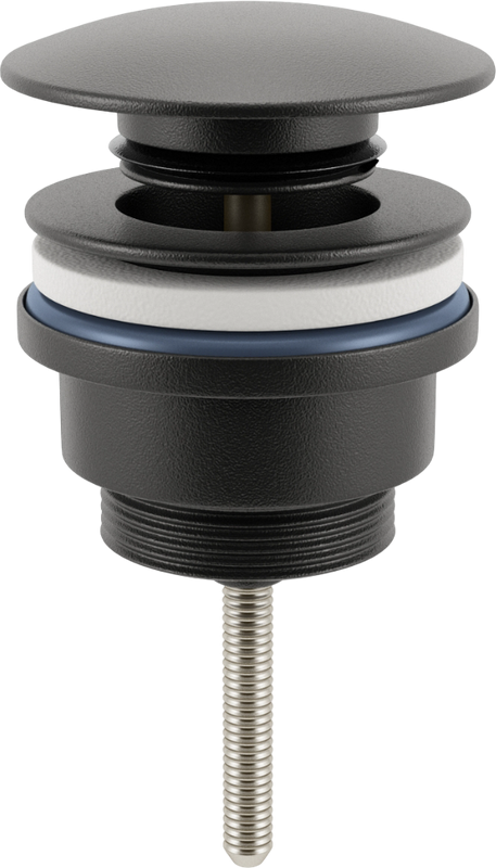 Комплект Накладная раковина Lavinia Boho Bathroom Sink Slim 33311008 + Донный клапан Wellsee Drainage System 182140000 матовый черный + Сифон 182105000 матовый черный