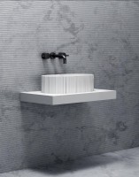 Накладная раковина Abber Stein AS2655 56 матовая белая, овальная, искусственный камень