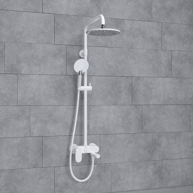 Душевая стойка Wasserkraft Mindel 8500 A185.067.058.WM белая