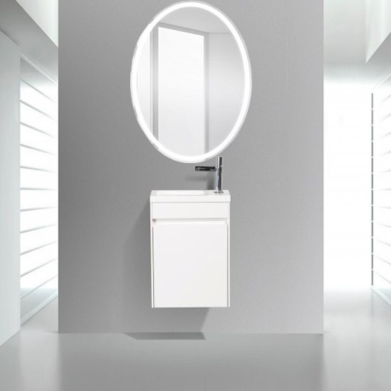 Мебель для ванной комнаты BelBagno Pietra Mini 40 L bianco lucido