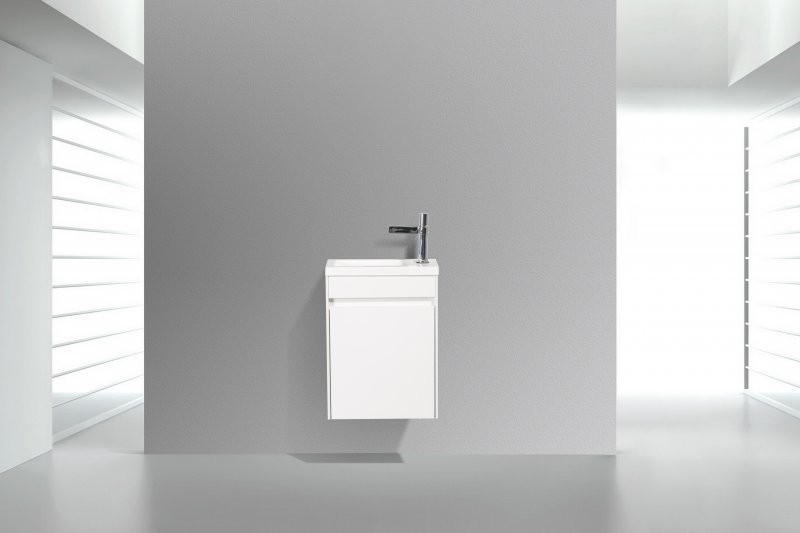 Мебель для ванной комнаты BelBagno Pietra Mini 40 L bianco lucido