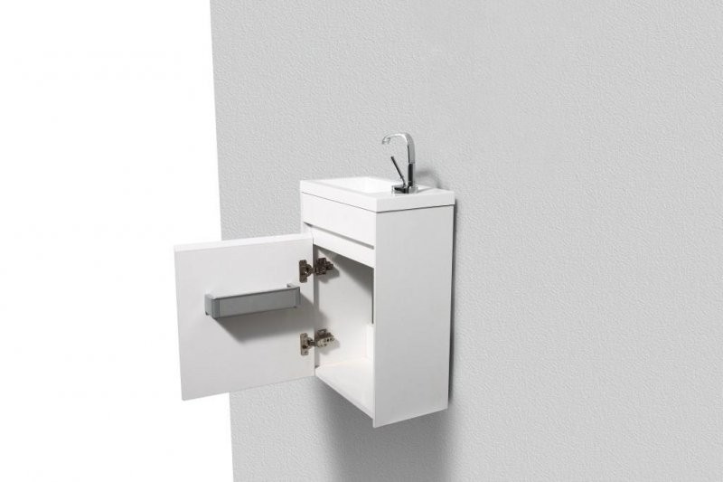 Мебель для ванной комнаты BelBagno Pietra Mini 40 L bianco lucido