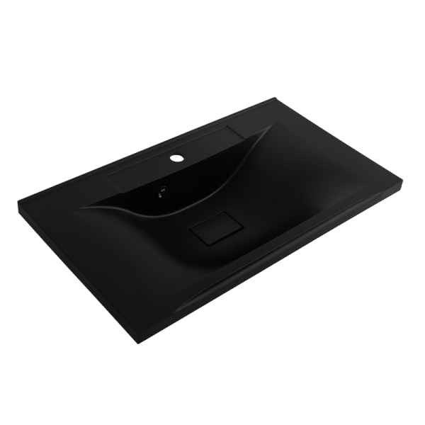 Мебельная раковина BelBagno BB800/450-LV-ART-PR-NERO черная матовая