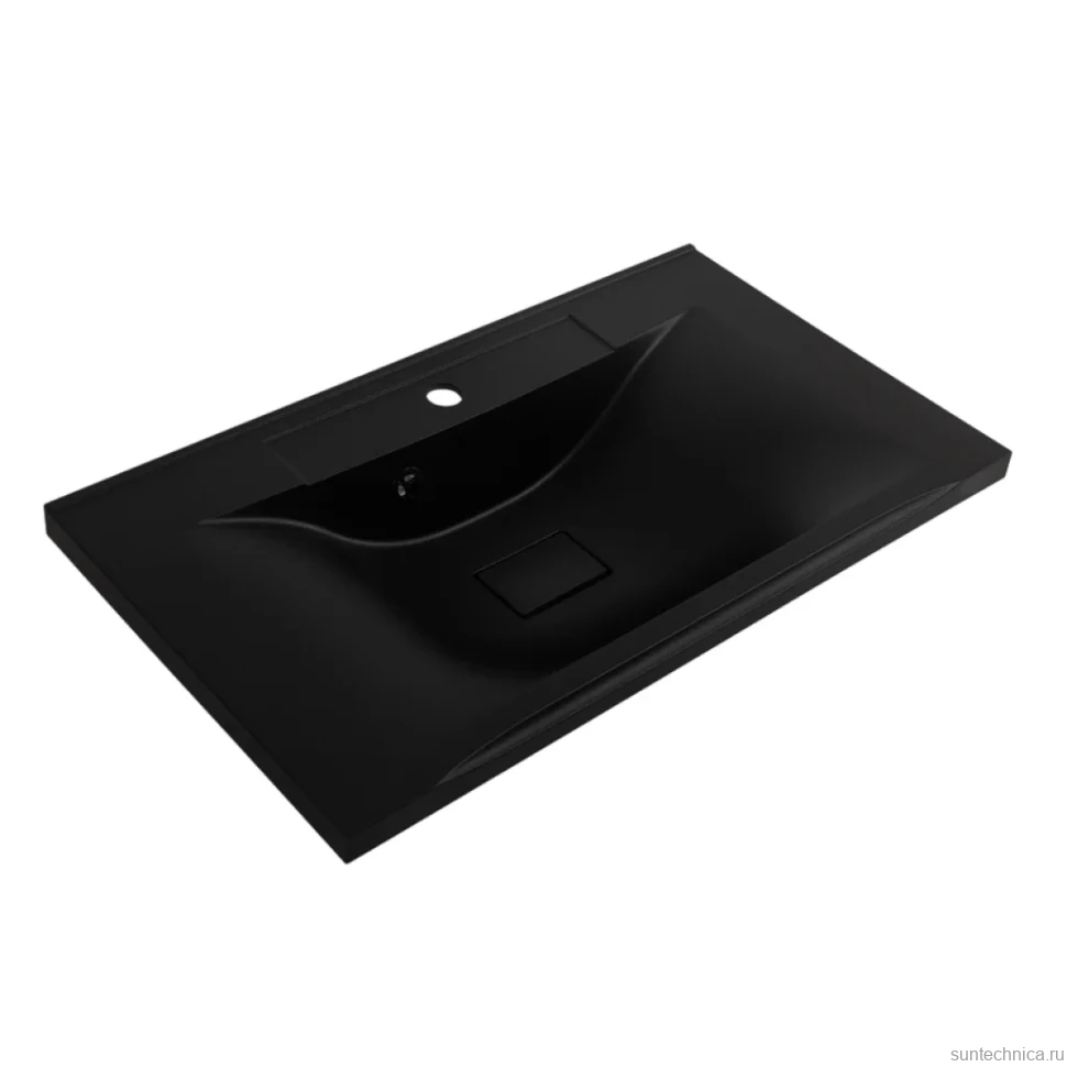 Мебельная раковина BelBagno BB800/450-LV-ART-PR-NERO черная матовая
