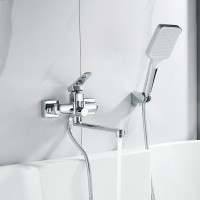 Смеситель для ванны с душем Shevanik S9902 хром Смеситель для ванны с душем Shevanik S9902 хром