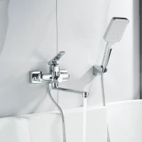 Смеситель для ванны с душем Shevanik S9902 хром