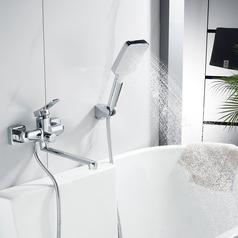 Смеситель для ванны с душем Shevanik S9902 хром