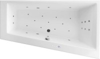 Акриловая ванна Excellent Sfera Slim WAEX.SFP17S.ULTRA R 170x100 см, угловая, правая, встраиваемая, с гидромассажем, белая, асимметричная, с каркасом, со сливом-переливом