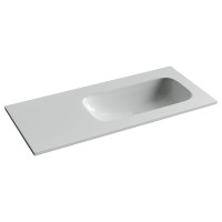 Раковина накладная Ceramicanova Grace, чаша справа, без отв под смеситель, 1010x457x137, белый, CN7015wx