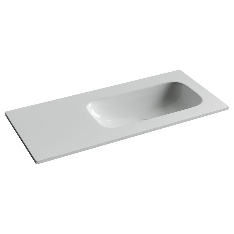 Раковина накладная Ceramicanova Grace, чаша справа, без отв под смеситель, 1010x457x137, белый, CN7015wx