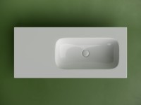 Раковина накладная Ceramicanova Grace, чаша справа, без отв под смеситель, 1010x457x137, белый, CN7015wx