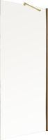 Душевая перегородка Maybahglass MGD-677-3ш 109 см, профиль золото, стекло прозрачное