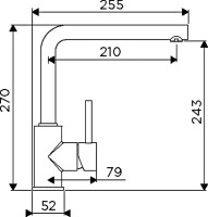 Комплект Мойка Omoikiri Bosen 54-U-BL черная + Смеситель Nakagawa С хром