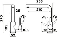 Комплект Мойка Omoikiri Bosen 54-U-BL черная + Смеситель Nakagawa С хром