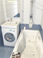 Раковина над стиральной машиной Altasan Quadro 60 белая, квадратная, с комплектом кронштейнов