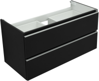 Тумба с раковиной Aquanet Вега 100 подвесная, черная