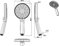 Душевая лейка Raglo R450.50.06 черный Душевая лейка Raglo R450.50.06 черный