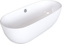Акриловая ванна Grossman GR-2501 170x80 см, отдельностоящая, белая, овальная, с каркасом, со сливом-переливом