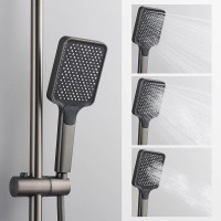 Душевая стойка Splenka S224 S224.26.09 с термостатом, графит