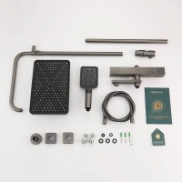 Душевая стойка Splenka S224 S224.26.09 с термостатом, графит