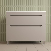 Тумба под раковину без столешницы Style Line Остин 100 напольная, крем эмаль plus