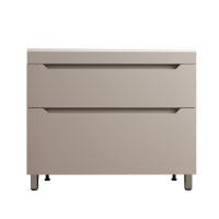 Тумба под раковину без столешницы Style Line Остин 100 напольная, крем эмаль plus