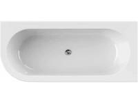 Акриловая ванна Cezares Slim SLIM CORNER-180-80-60-R-W37-SET 180x80 см, правая, пристенная, белая, асимметричная, с каркасом, со сливом-переливом