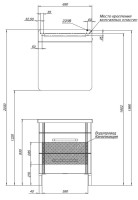 Зеркало-шкаф Aquanet Лукка 70 L с подсветкой