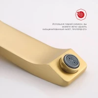 Смеситель для раковины встраиваемый Raglo R01.11.03, золотой сатин Смеситель для раковины встраиваемый Raglo R01.11.03, золотой сатин