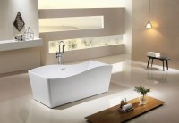Акриловая ванна Esbano Granada 170x80 см, отдельностоящая, белая, со сливом-переливом