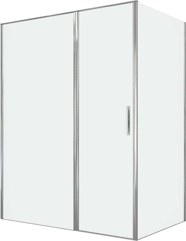 Душевой уголок Allen Brau Priority 160x100, профиль хром, стекло прозрачное