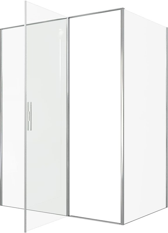 Душевой уголок Allen Brau Priority 160x100, профиль хром, стекло прозрачное