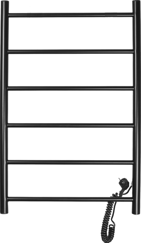 Полотенцесушитель электрический Domoterm Классик DMT 109-6 80х50, R, черный матовый