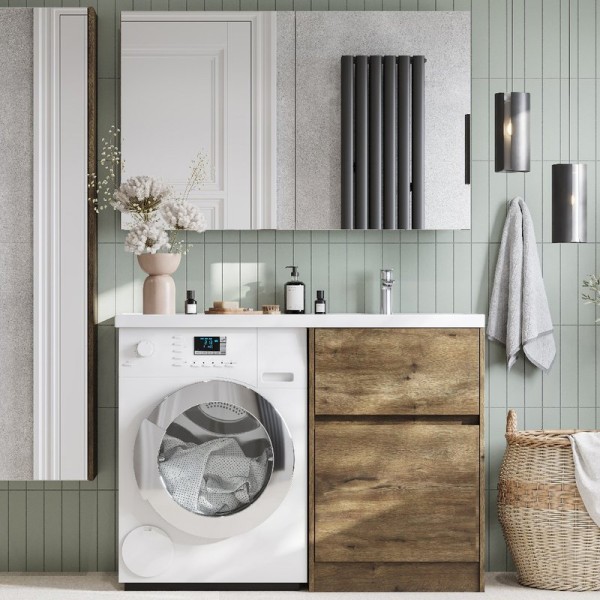 Мебель для ванной комнаты AQUATON Лондри 60 R, дуб рустикальный