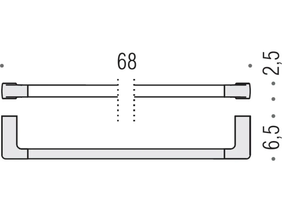 Полотенцедержатель Colombo Design Lulu B6211 хром