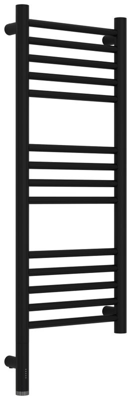 Полотенцесушитель электрический Сунержа Богема 3.1 31-6004-8030 90x35 см, подключение слева, матовый черный, лесенка