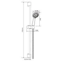 Душевой гарнитур Orange O-Shower OS801cr хром Душевой гарнитур Orange O-Shower OS801cr хром