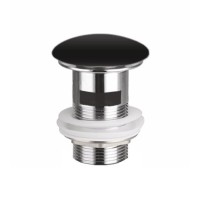 Донный клапан для раковины Ceramicanova CN2000MBx с переливом, матовый черный