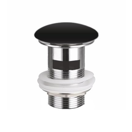 Донный клапан для раковины Ceramicanova CN2000MBx с переливом, матовый черный